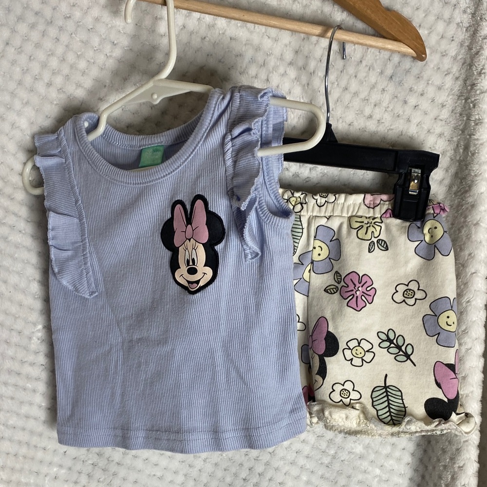 Disney Baby Minnie Mouse Character theme Shorts Outfit